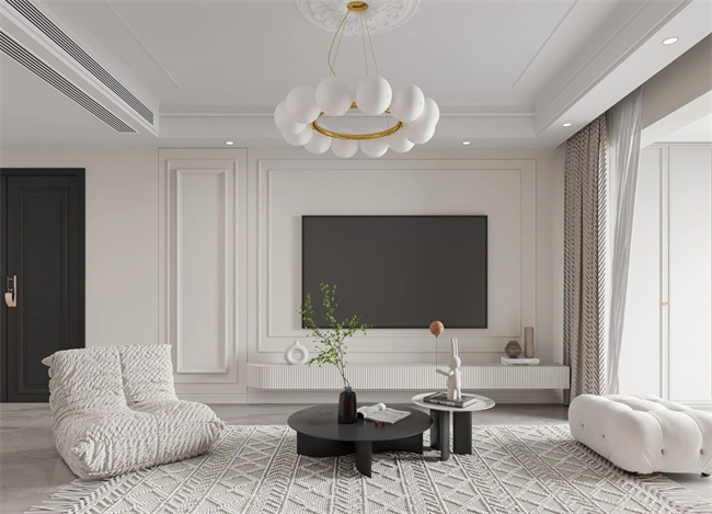 機(jī)智！客廳有橫梁還可以這樣設(shè)計(jì)